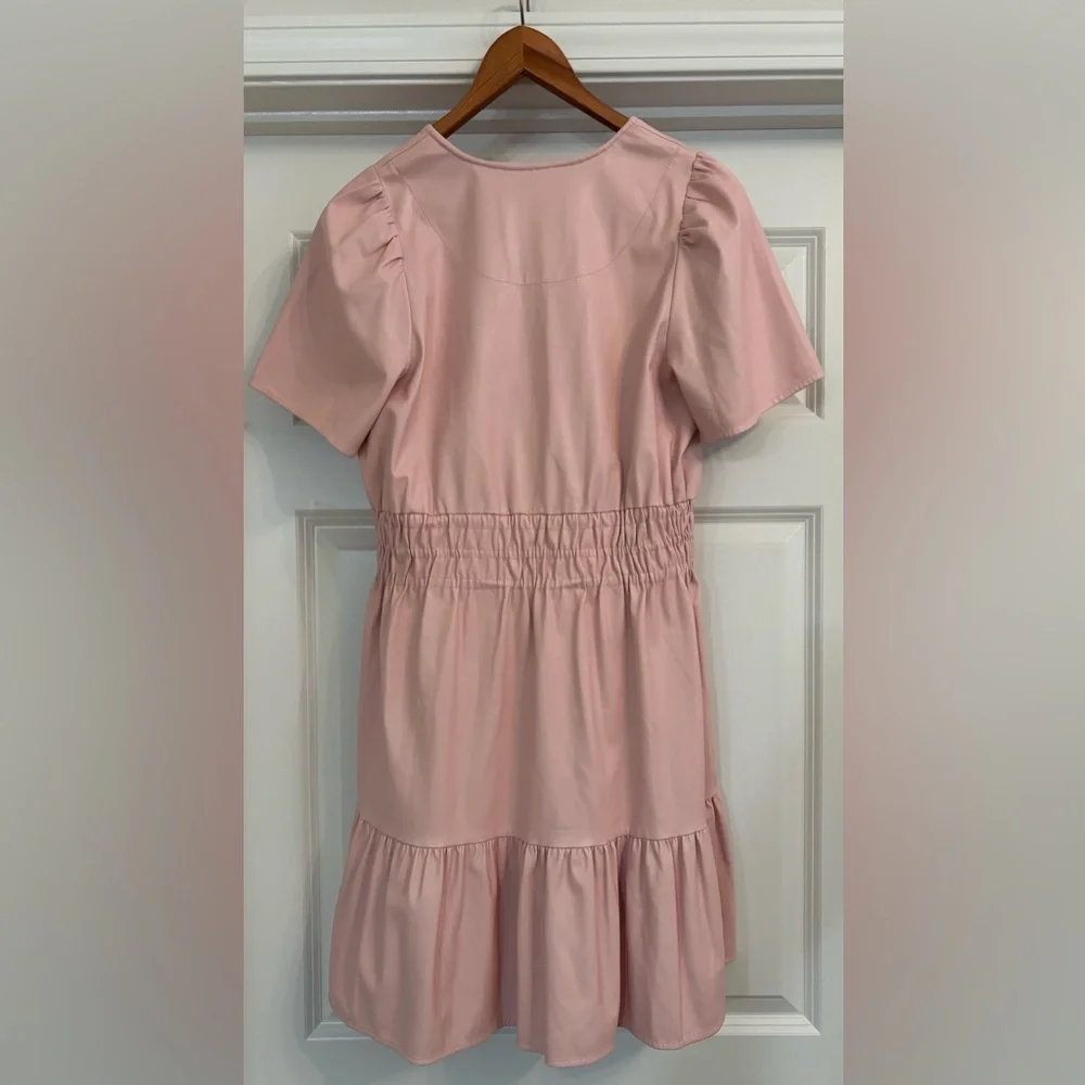 Anthropologie‎ The Somerset Vegan Leather Mini Dress